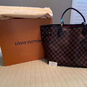 LOUIS VUITTON Damier Neverfull MM, Dustbag and Box. Does not include pouch.